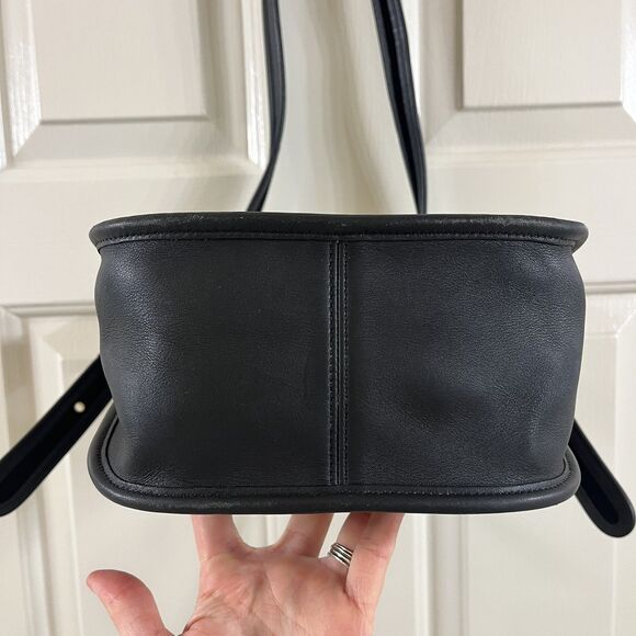 Vintage Coach Janice Legacy Bag 9950 Black Leather Crossbody Shoulder Bag - Picture 9 of 16